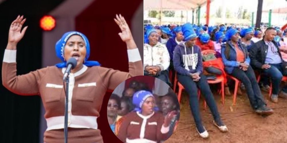 A collage of Thika MP Alice Ng'ang'a and AIPCA women.